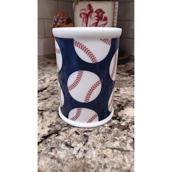 Vintage 2007 Starbucks Coffee Mug Cup 16 fl oz Baseballs Rare Large Starbucks - Picture 5 of 10